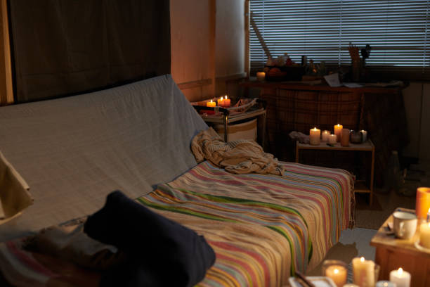Bedroom with soft evening light for a simple wind-down routine